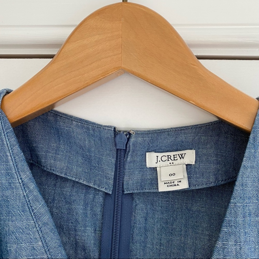 Chambray Faux Wrap Dress - Picture 8 of 8